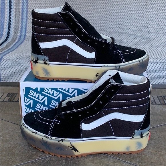 vans sk8 hi stacked suede